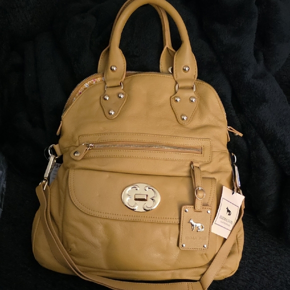 Handbags - Unknown Brand Mustard Yellow Leather Satchel Bag